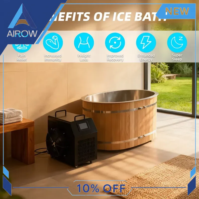for Wood Cold Plunge Tub 1HP C - Spa Wellness Gym review and price